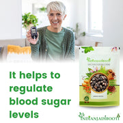 IndianJadiBooti Jamun Guthli Powder | Java Plum Seeds (Syzygium Cumini) | Natural Glycemic Support for Blood Sugar Management | Rich in Jamboline | Traditional Madhumeha Care | 100 Pack of 2