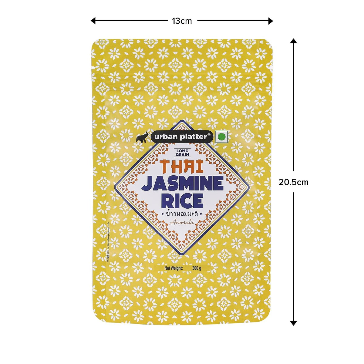 Urban Platter Thai Jasmine Rice, 300g (Aromatic Long-Grain Rice | Soft & Fluffy Texture | Asian Pantry Staple)