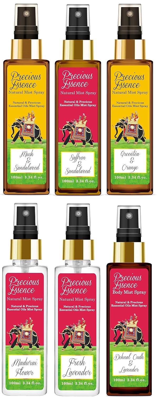 Parag Fragrances Musk & Sandalwood Essential Oil With Attar Mist Spray 100ml Best Long Lasting Fragrance For Men and Women