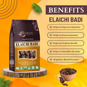 BrijBooti Elaichi Badi - Big Cardamom - Black Cardamom Whole - Kali Elaichi 200 Gr