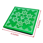Aalayam Selveer Saravanabhava Kolam Manai | Om Saravana Bhava Wooden Chowki, Laminated Wood, 1 No (6 Inches)