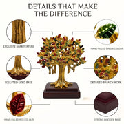 DSH Kalpavriksha Tree Showpiece for Home Décor | Wish Fulfilling Tree of Life Decorative Sculpture | Symbol of Prosperity, Growth & Good Fortune | Tabletop Décor & Gift (Medium)