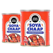 urban platter Soya Chaap In Brine, 800Gm (Pack Of 2)(Canned, Chunks On Stick, Drained Weight - 500G, Rich In Plant Protein, Soy Chap)