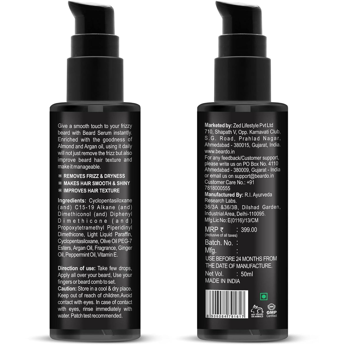 Beardo Beard Serum, 50 ml | Daily use beard serum for men | Softens and Smoothens Rough Beard | Gives Healthy look to Beard | Shiny and Nourished Beard