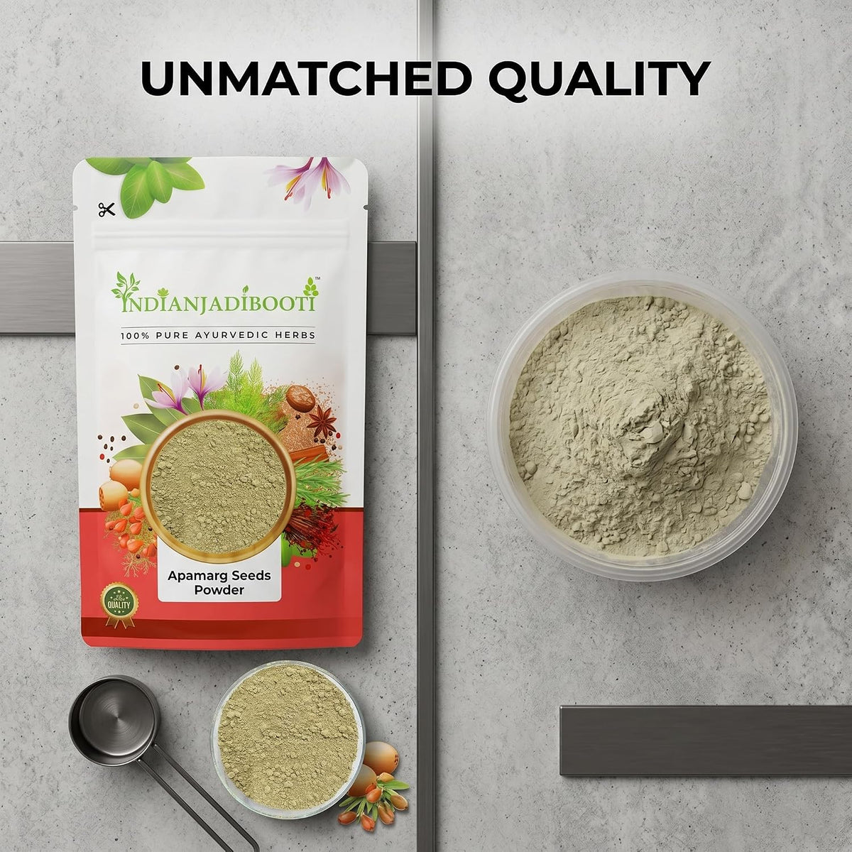 IndianJadiBooti Pure Apamarg Seeds Powder | Achyranthes Aspera Chirchita for Weight Management, Healthy Digestion & Respiratory Comfort (250g Pack of 2)