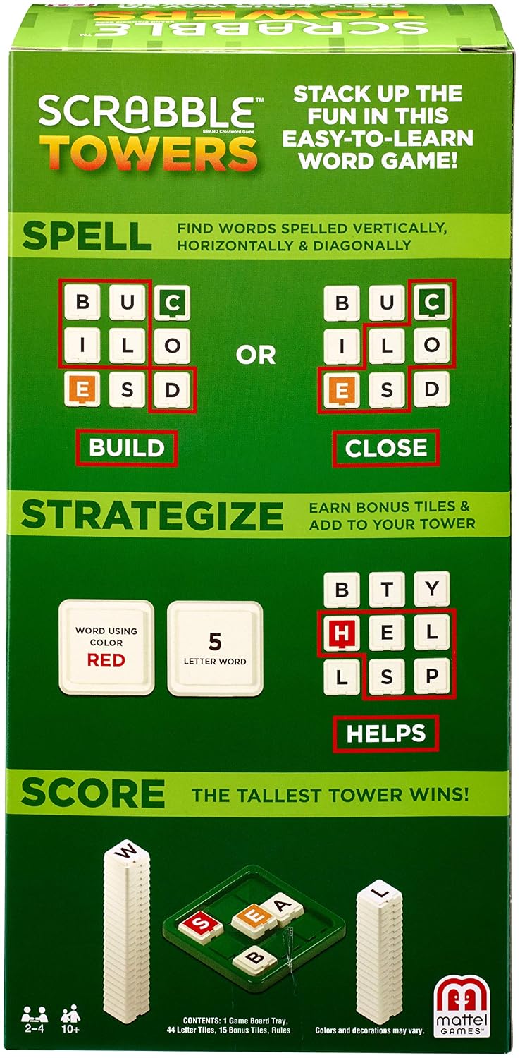 Mattel Games Games Scrabble Towers