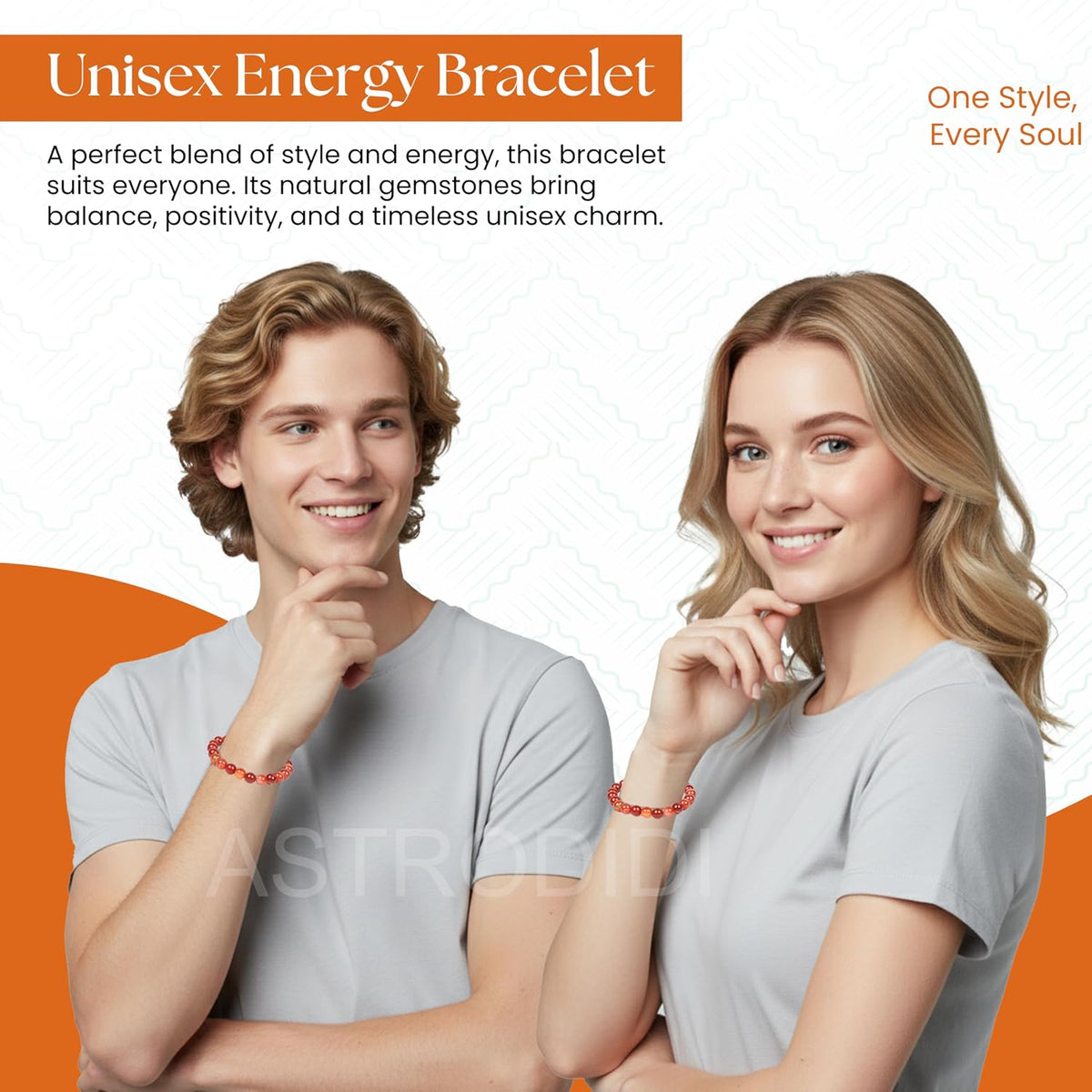 Astrodidi Natural Certified Red Sulemani Yamini Carnelian Hakik Stone Bracelet Help to Courage, Confidence, Emotional Stability, Focus and Clarity | Reiki Feng-Shui Healing Crystal Gemstone Bracelet for Men and Women