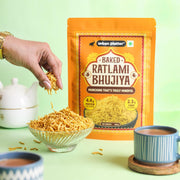 Urban Platter Baked Bhujia/Bhujiya Ratlami, 200g (Baked Not Fried, Better-For-You Indian Snack, 4.4g Protein & 2.3g Fibre)
