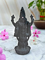 SHINDE EXPORTS Govinda Idol for car Dashboard/Balaji murti for car/tirupati Balaji murti/Balaji Vishu Statue for Pooja Room (Black)