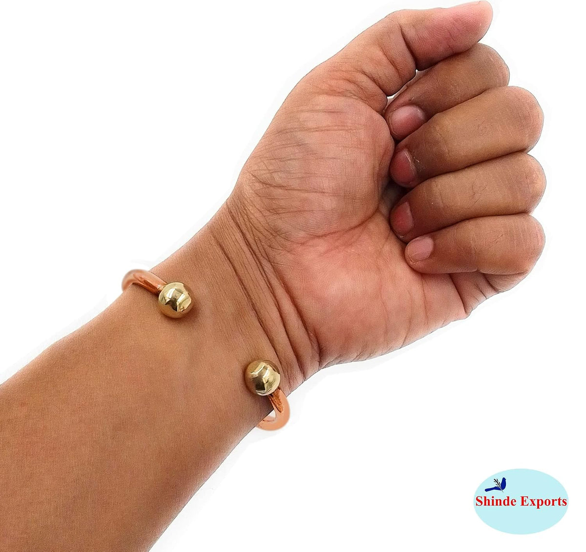 SHINDE EXPORTS pure copper kada for men/copper kada/copper bracelet for men pure