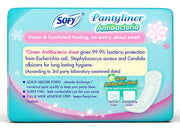 Sofy Antibacteria | Women Pantyliners | 18 liners | Prevents Spotting | Feel Clean & Dry | Hygiene & Herbs | Ultra Thin