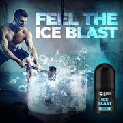 Beardo Ice Blast Perfume Roll-On, 50ml for Men | Long-Lasting Menthol Freshness with Musk & Woody Notes | Perfumed Antiperspirant for Odour Protection | No Sweat, Cooling Effect, All-Day Freshness