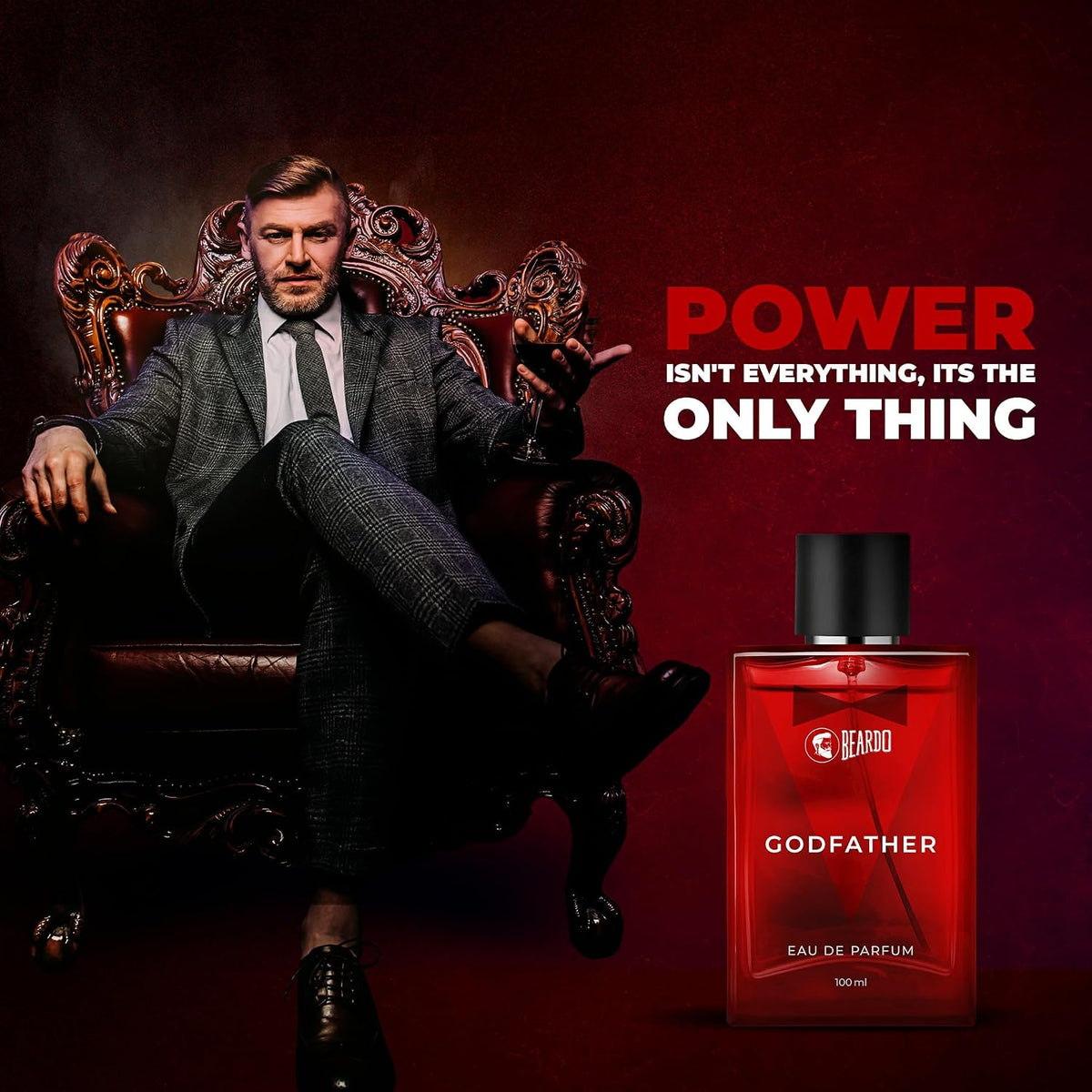 BEARDO Dark Side & Godfather Perfume For Men Spicy Scent Liquid, 100 Ml X 2 | Strong Long Lasting Fragrance | Eau De Parfume | Aromatic, Spicy | Christmas Gift For Men | Gift For Friends