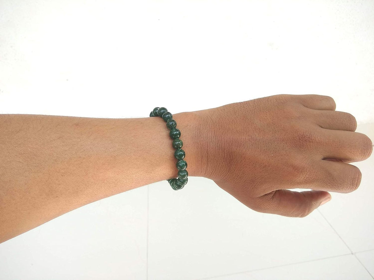 SHINDE EXPORTS Natural Semi Precious Gemstone Bracelet Crystal Round Loose Beads for Men & Women. 8mm