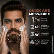 BEARDO Beard & Hair Shampoo Color | Natural Brown | 100% Grey Coverage | 5 Minute Hair Colour | Ammonia Free | With Natural Actives | No Stain Beard Colour | 20ml X 5