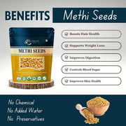 BrijBooti Birju Mahavir Methi Dana Seed 200 Gram | Methi seeds fenugreek | Fenugreek Seeds | Whole Methi Dana Seeds | Indian Spices