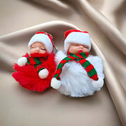 SHINDE EXPORTS Santa Multicolour Keychain Red Set for Bag