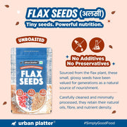 Urban Platter Flax Seeds, 500g (Alsi | Heart-Healthy | Protein and Fiber Rich | Use in salads | After meal Digestive)