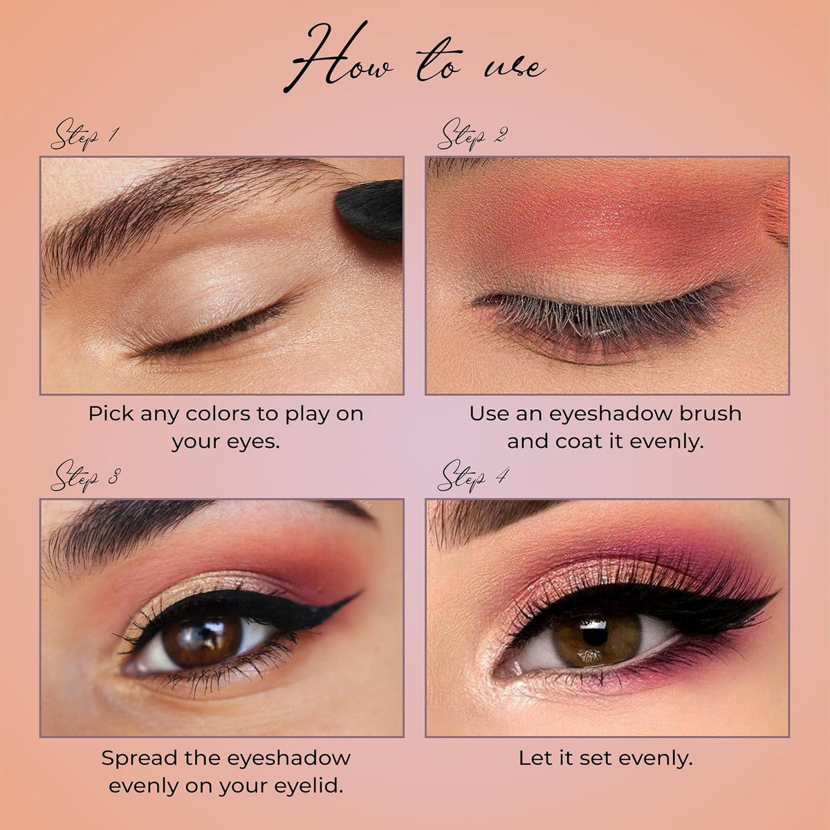 Insight Cosmetics Winged Eyes Eyeshadow Palette, MK06-DRAMATIC (Pack of 2)