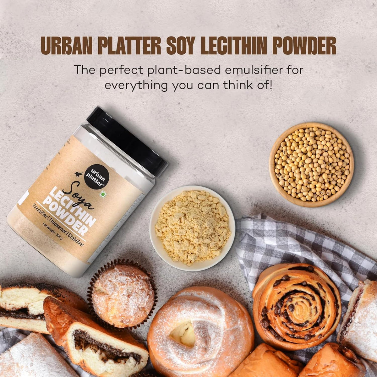 Urban Platter Soy Lecithin Powder (E322), 200g
