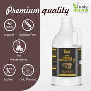 Holy Natural Organic Jamaican Black Castor Oil 1 Liter | Pure Cold Pressed Castor Oil | Moisturizes Scalp, Hair, Beard, Nails & Skin | Natural Beauty Oil