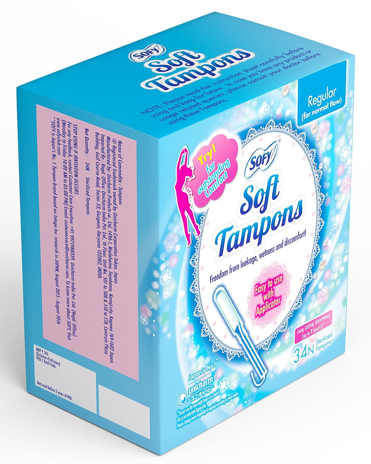 Sofy Soft Tampons - 34 Pieces (Regular)