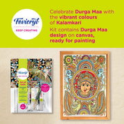Fevicryl DIY Self Painting Art of India Kit & Pidilite Acrylic Colour, Yellow Chrome Acrylic Paint, 500 ml