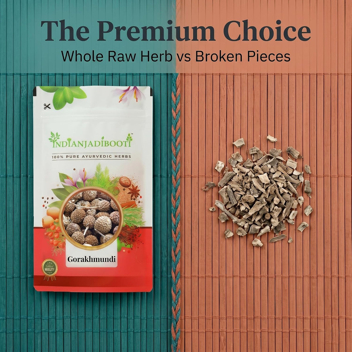 IndianJadiBooti Gorakhmundi (Sphaeranthus indicus) – East Indian Globe Thistle | 250 g