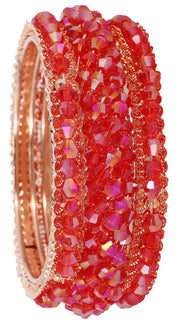 NMII Stylish Pearls Alloy Metal Kada Bangles Set For Women and Girls | Fancy Metal Bangles | Trendy Design Bangles For Girls | Wedding, Party, Shadi Fashion Jewellery-Set of 6 Bangles