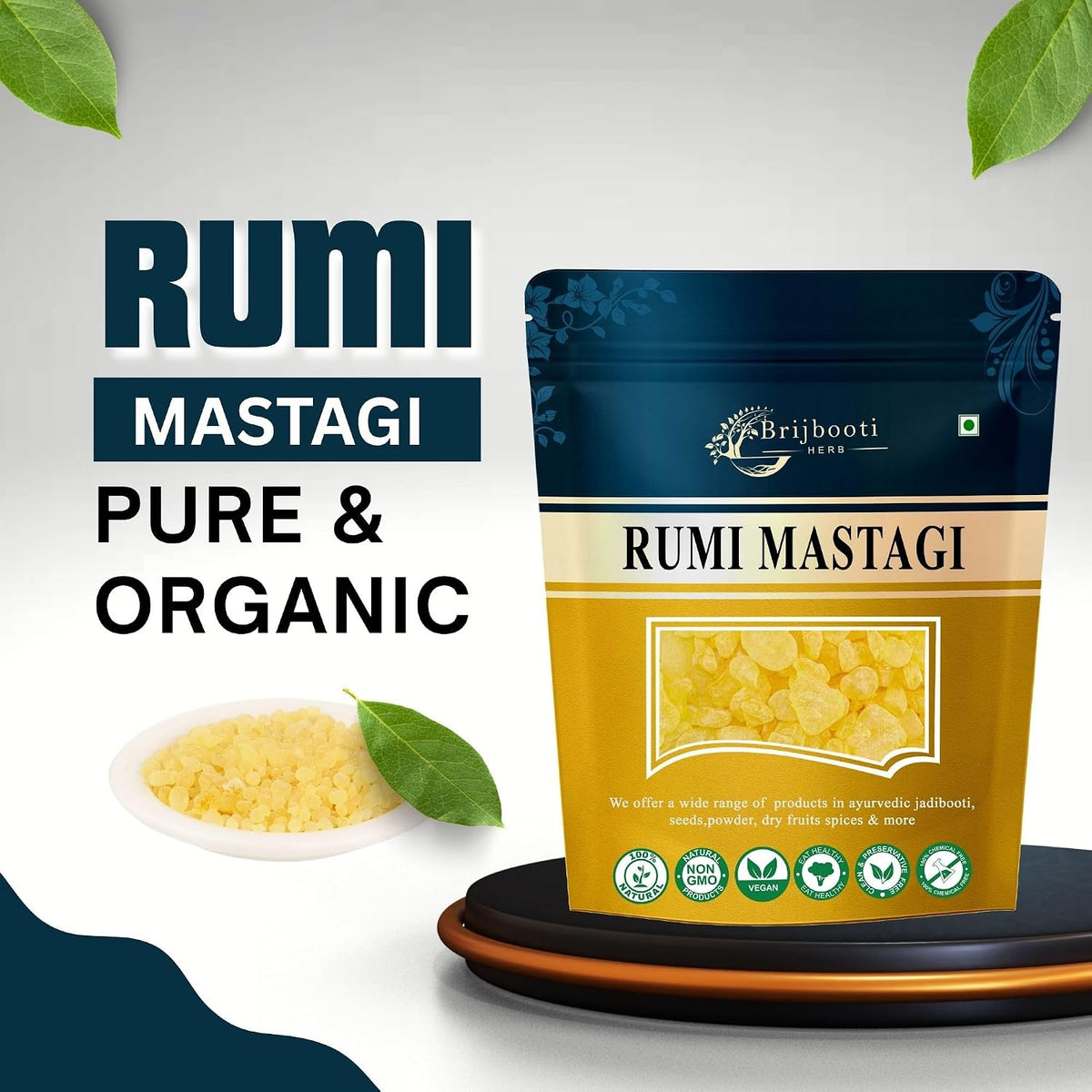 Brijbooti Rumi Mastangi (10 Gram) - Mastangi Rumi - Pistacia Lenticus - Mastic Gum