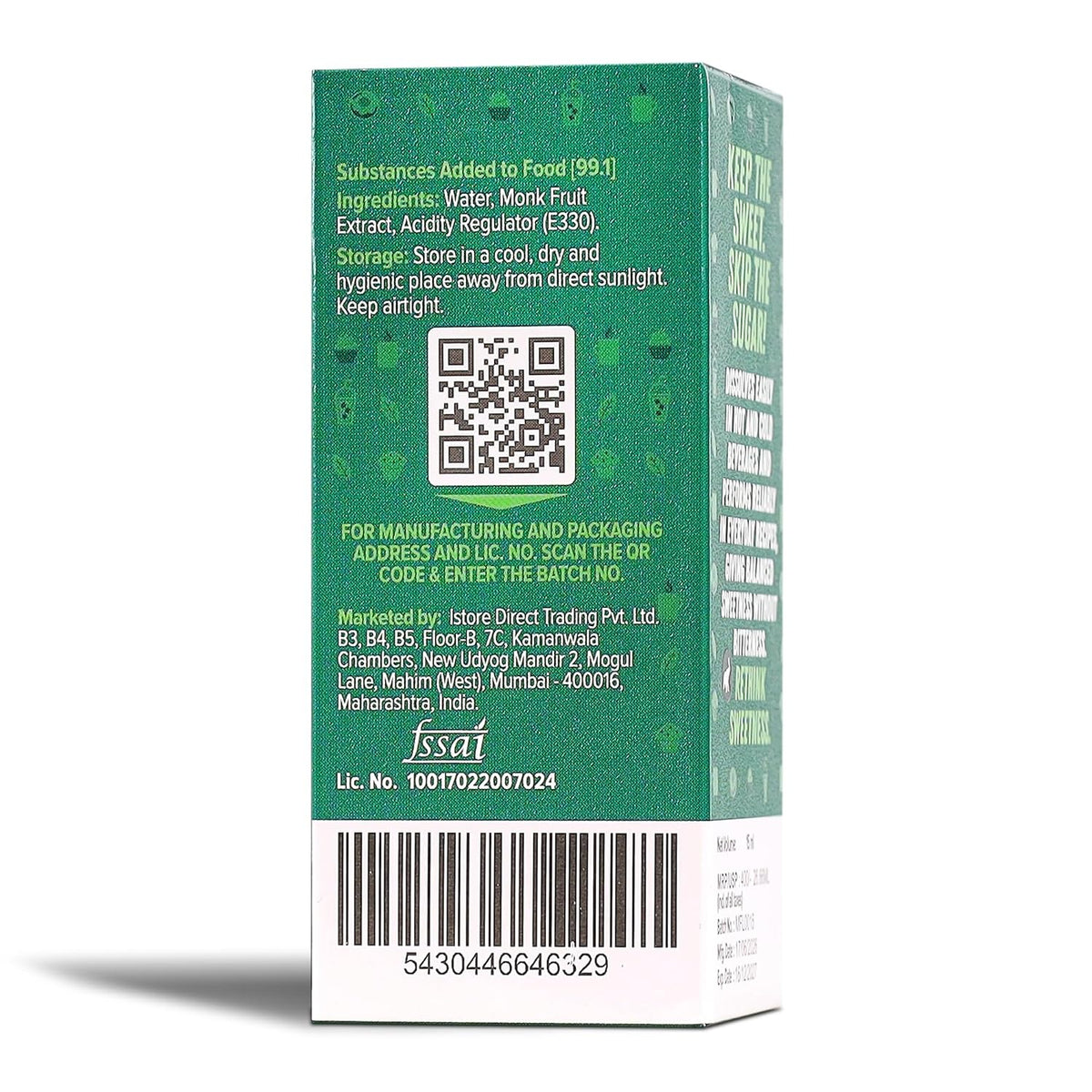 Urban Platter Monk Fruit Sweetener Drops, 15ml (Zero Calorie | No Erythritol | No Bitter Aftertaste | For Tea, Coffee & Beverages)