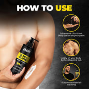 Beardo Ultraglow Body Lotion for Men's Skin | Intense Hydration for Winter | Ultra-light Weight & Instant Absorption| Heals & Repairs Skin | 250ml x 2