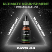 Beardo Rosemary Essential Oil | Hair Oil | Rosemary Essential Oil for Hair Growth | For Hair & Skin Nourishment | 100% Natural | Aroma Oil | Rosemary Oil 15 ml