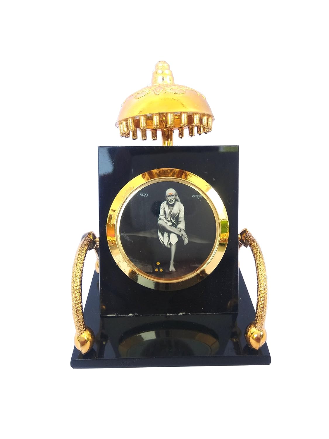 SHINDE EXPORTS Acrylic Sai Baba Car Dashboard Beautiful Stand- Multi Color, Medium