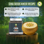NatureVit Raw Chia Seeds 250g | Superfood for Eating | Rich in Omega-3, Fiber & Protein | Ideal for Weight Loss, Digestion & Energy | Gluten-Free & Vegan