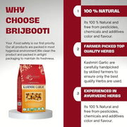 Brijbooti Kashmiri Lehsun 900 Gram | Organic Single Clove Garlic | Snow Mountain Kashmiri Garlic | Allium Sativum