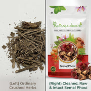 IndianJadiBooti Semal Phool (Bombax Malabaricum) - Raw Shalmali/Simbal Flower | Natural Cooling, Skin Care & Wellness | Premium Dried Red Silk Cotton Tree Flowers (Cleaned)