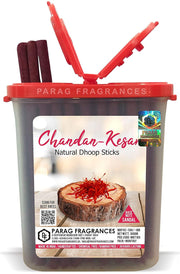 Parag Fragrances Extra Premium Long Lasting Dhoop Sticks 100 Gram Pack for Pooja & Home Fragrance (Kesar-Chandan)
