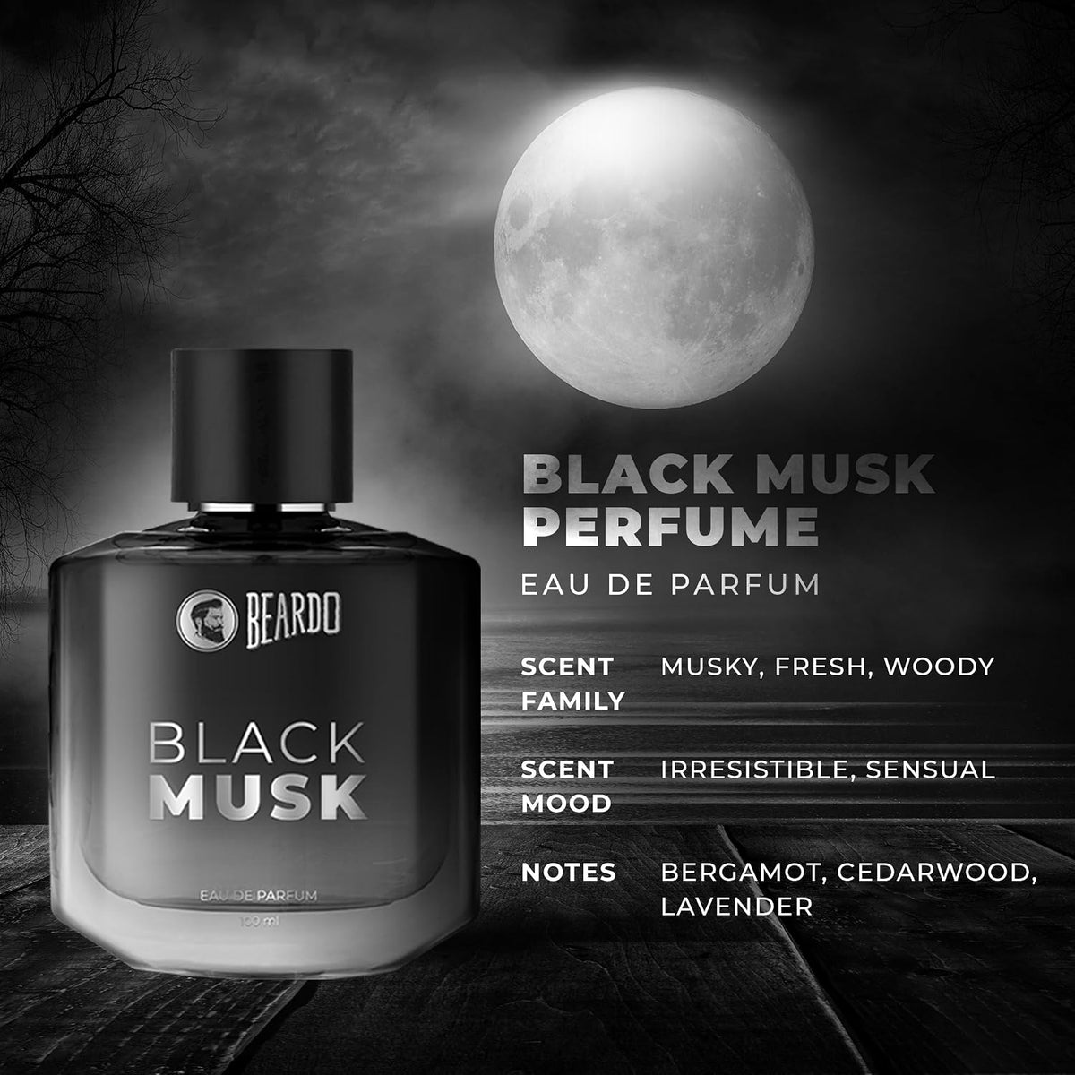 Beardo Black Musk Perfume EDP (100ml)