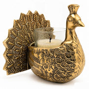 DSH Metal Peacock Tea Light Candle Holder Decorative Candle Votive for Home Décor Living Room & Gifting