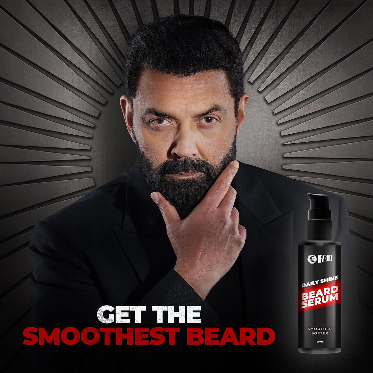 Beardo Beard Serum, 50 ml | Daily use beard serum for men | Softens and Smoothens Rough Beard | Gives Healthy look to Beard | Shiny and Nourished Beard