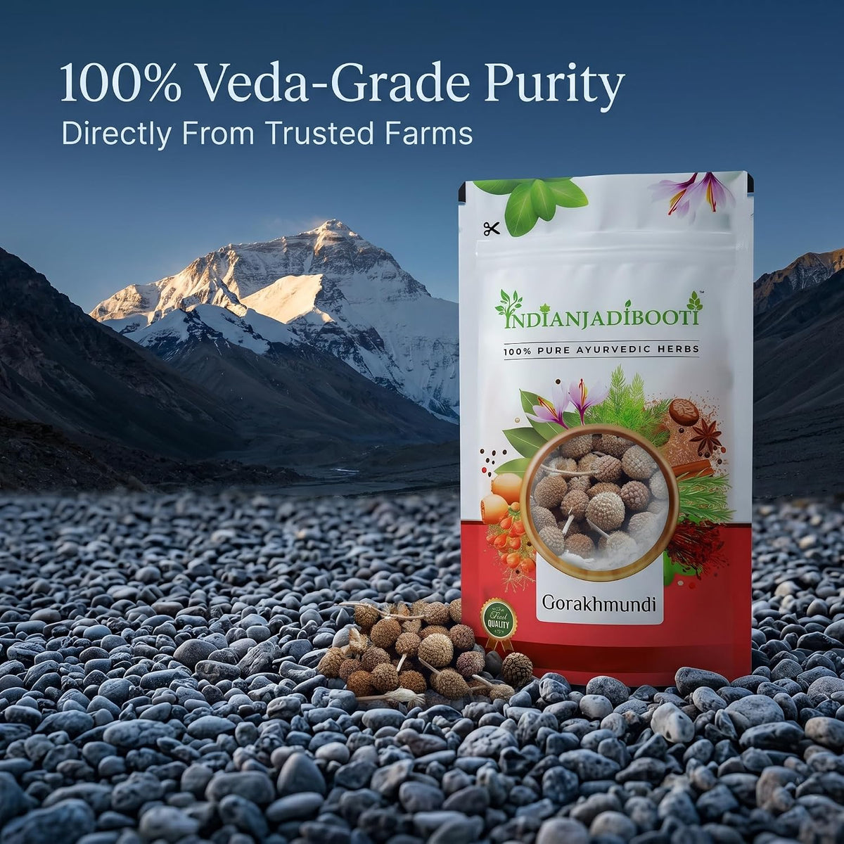IndianJadiBooti Gorakhmundi (Sphaeranthus indicus) – East Indian Globe Thistle | 250 g