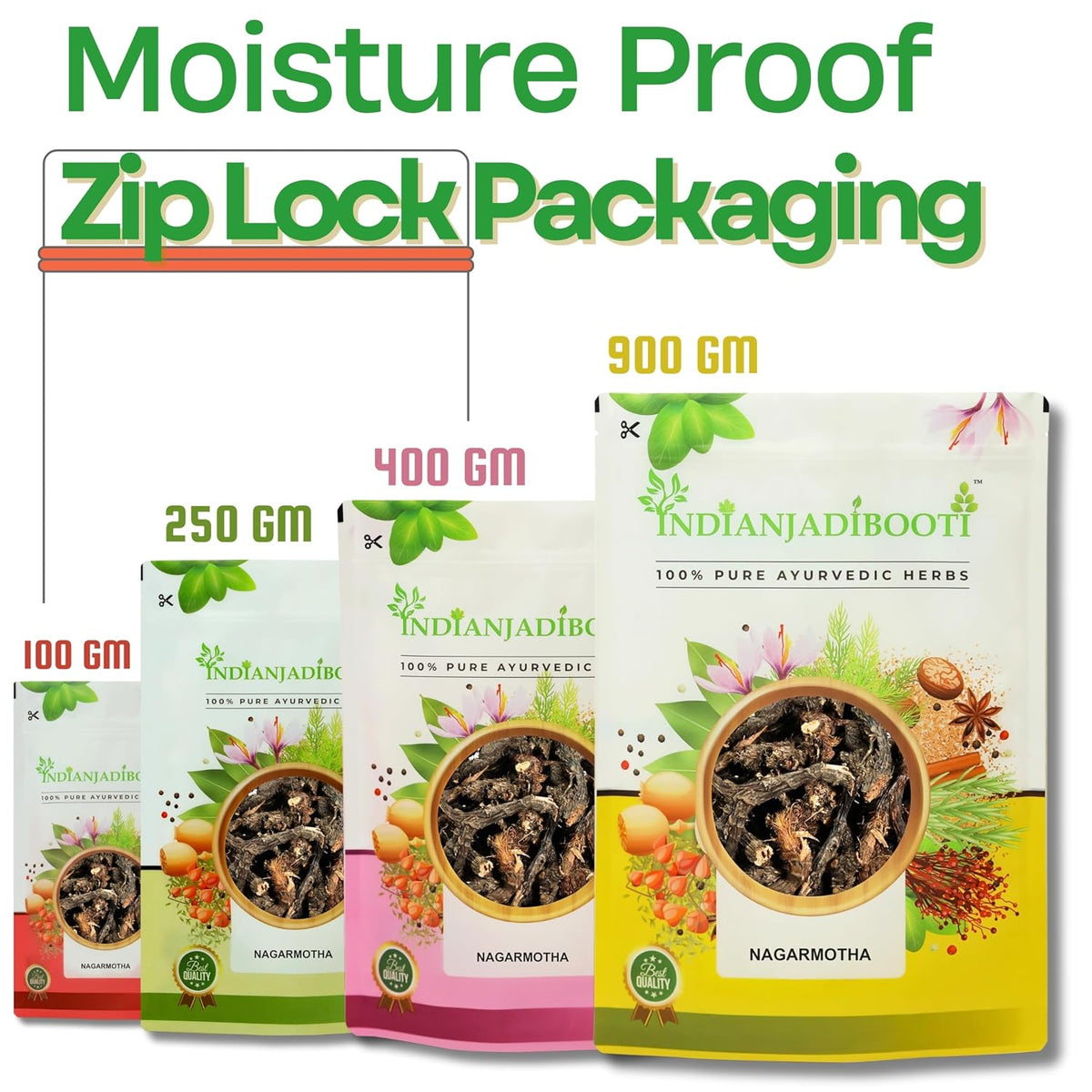 IndianJadiBooti Nagarmotha Whole (100g) - Mustak Rhizome (Cyperus Rotundus) - Nut Sedge/Tunga Gaddalu - Natural Aromatic Herb for Digestion, Hair Care, Skin Ubtan & Women's Wellness - Raw
