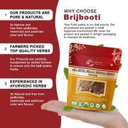Brijbooti Pure Amla Reetha Shikakai Bhringraj Hibiscus Powder for Hair | Natural Herbal Hair Care Powder | 250g