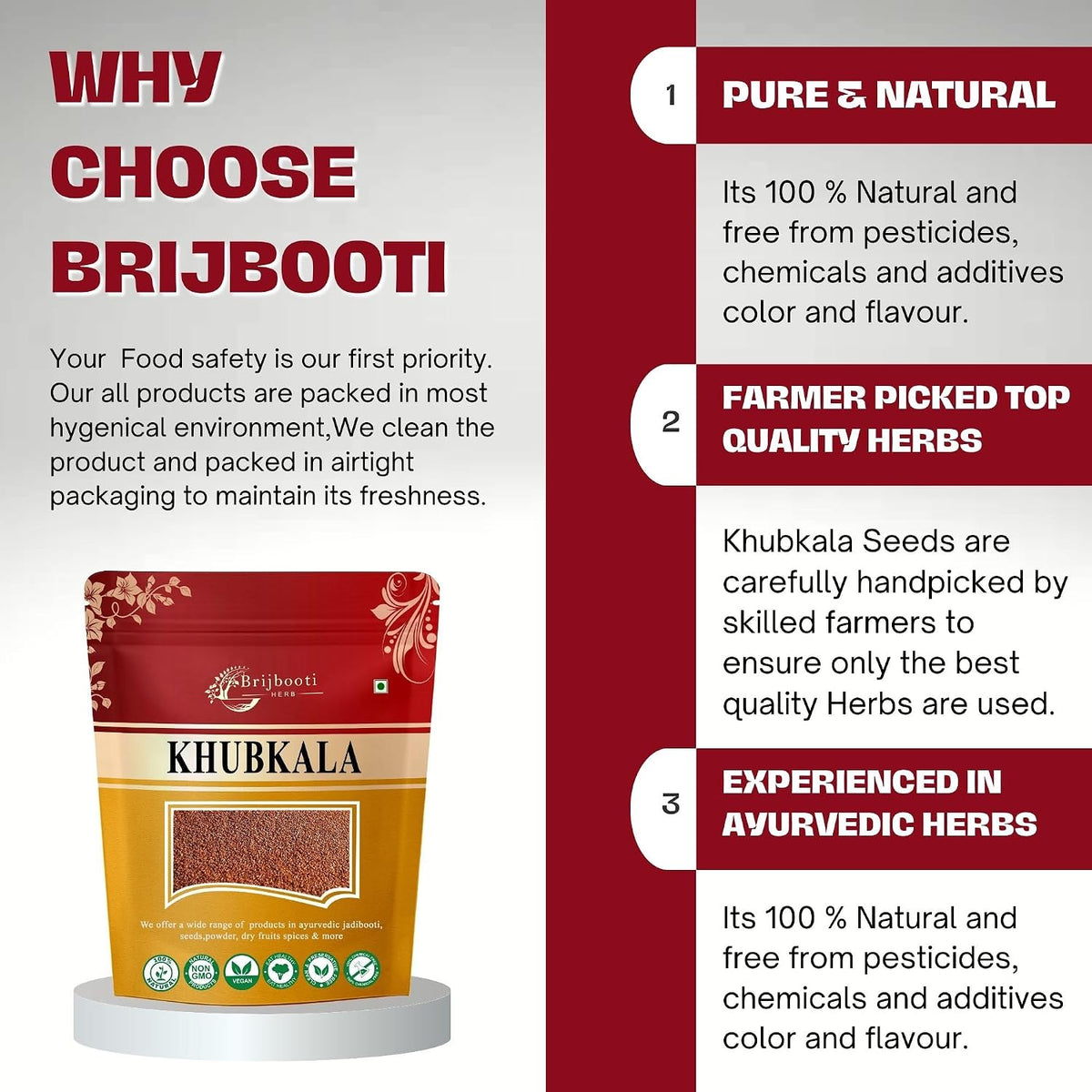 Brijbooti Khubkala Seeds 200 Gram | Khoobkala | Sisymbrium Irio | Hedge Mustard Seeds | FSSAI, GMP, ISO Certified