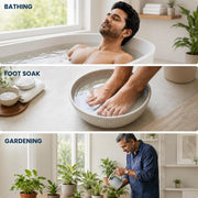 Carbamide Forte Epsom Salt for Foot & Bath 1kg | Magnesium Sulphate Crystals for Relaxing Bath, Foot Soak & Garden Use | Epsom salt for Pain Relief Foot & Muscle Relaxation