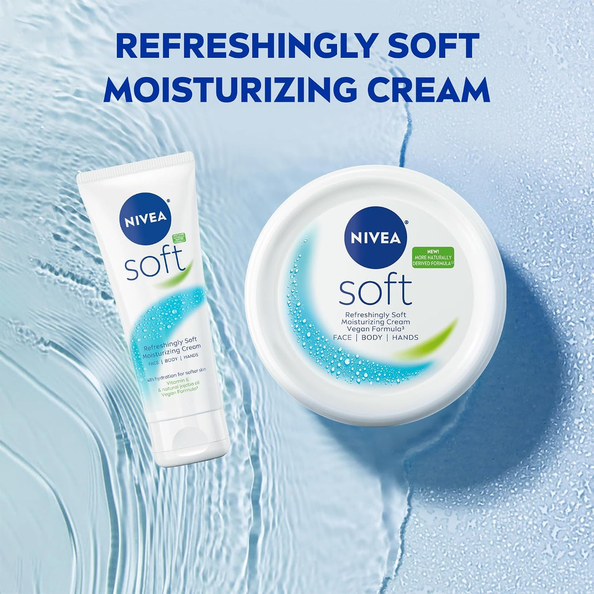 NIVEA Soft Moisturizing Creme, 6.8 Ounce (Pack of 3)