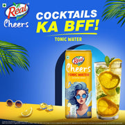 Dabur Real Cheers Tonic Water - 250ml | Premium Cocktail Mixer | Crisp, Refreshing and balanced taste | Perfect for Home Bars, Parties & Gifting | Best mixer for Cocktails & Mocktails