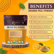 Brijbooti Orange peel powder for face 200g | Face Pack & Face Mask | Detan, Acne, Oil Control & Pimples With Vitamin C | orange peel powder for drinking