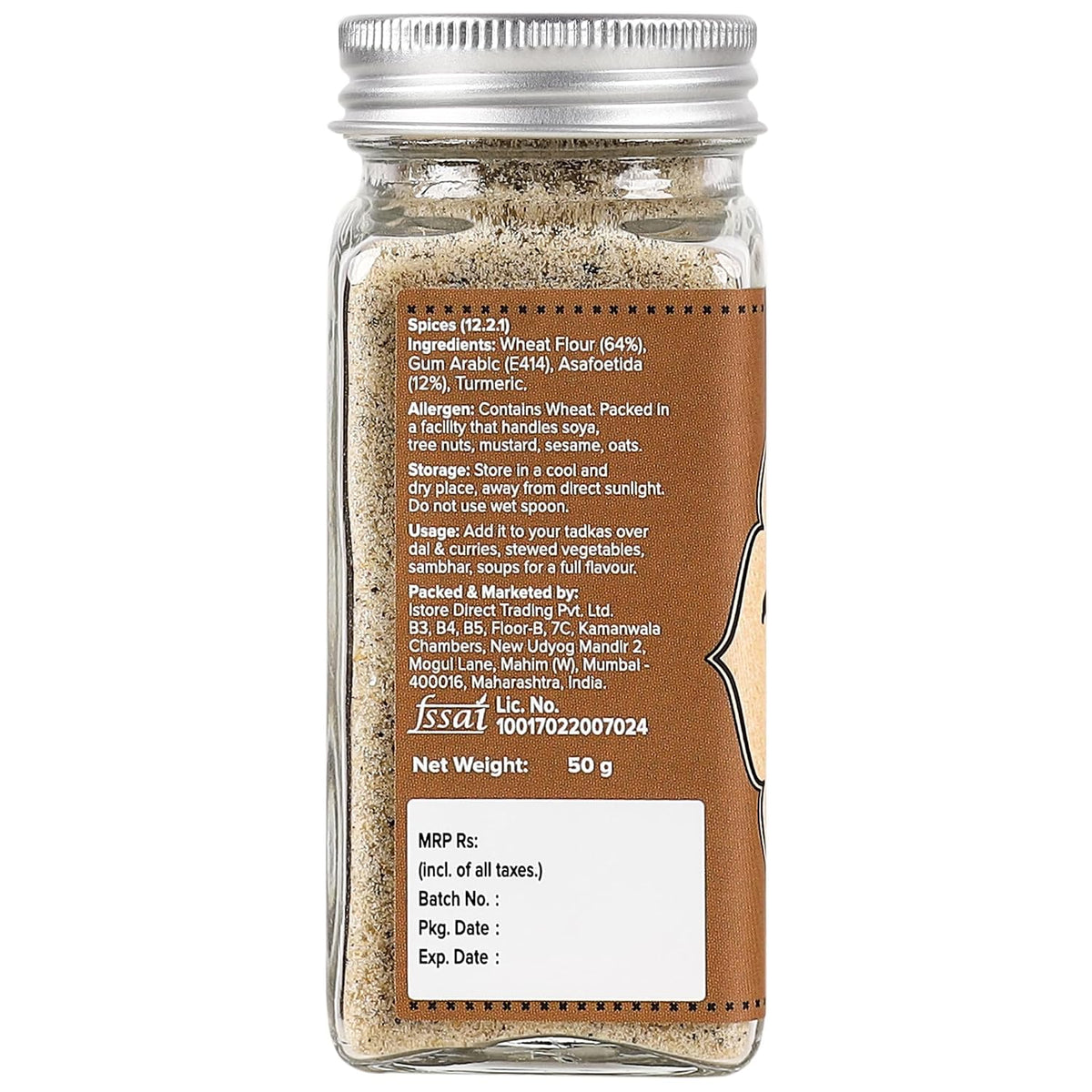 Urban Platter Premium Hing Powder, 50g (Compounded Asafoetida Powder | Tempering Essential | Natural Digestive Aid | Perfect for Daily Cooking)